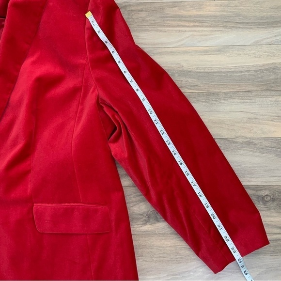 Talbots Red Velvet Blazer - Picture 5 of 7